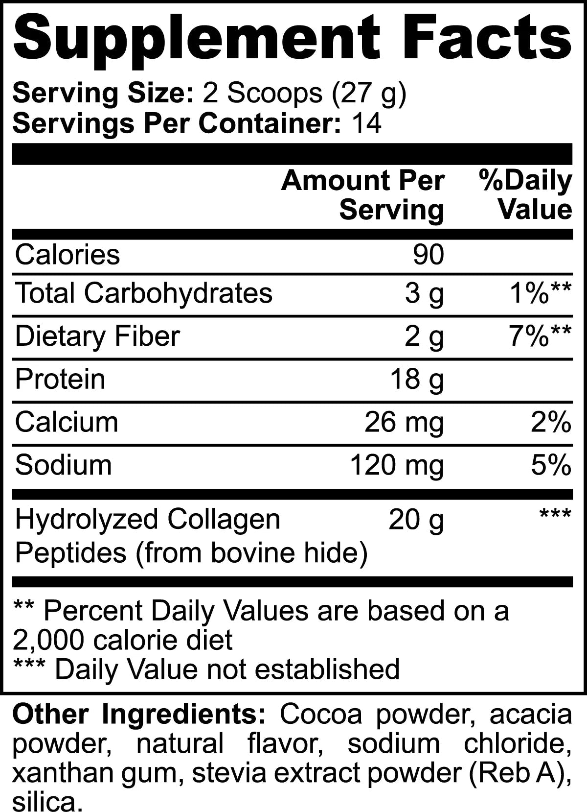 Grass-Fed Collagen Peptides Powder (Chocolate) | Chocolate Collagen Powder