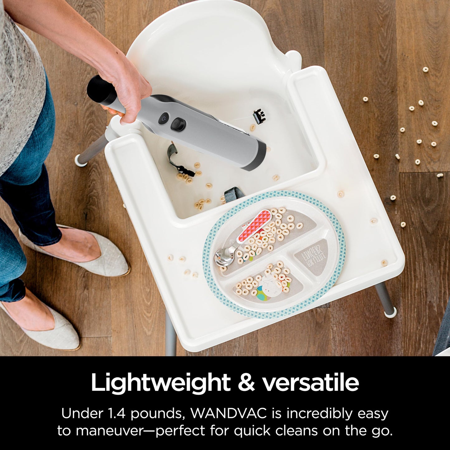 Shark WANDVAC Power PET Cordless Hand Vac, Ultra-Lightweight & Portable with Powerful Suction & Boost Mode, New FurFins Tool & Duster Crevice Tool, Designed for Car & Pet Homes, White, WV410WH