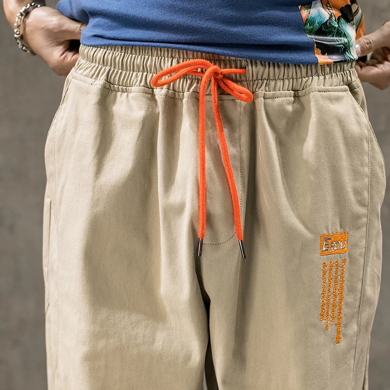 Single Road Mens Harem Pants Men Fashion 2025 Baggy Cotton Hip Hop Joggers Japanese Streetwear Trousers Male Cargo Pants For Men