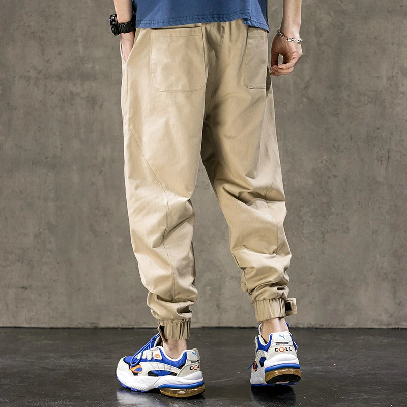 Single Road Mens Harem Pants Men Fashion 2025 Baggy Cotton Hip Hop Joggers Japanese Streetwear Trousers Male Cargo Pants For Men