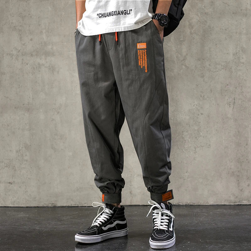 Single Road Mens Harem Pants Men Fashion 2025 Baggy Cotton Hip Hop Joggers Japanese Streetwear Trousers Male Cargo Pants For Men
