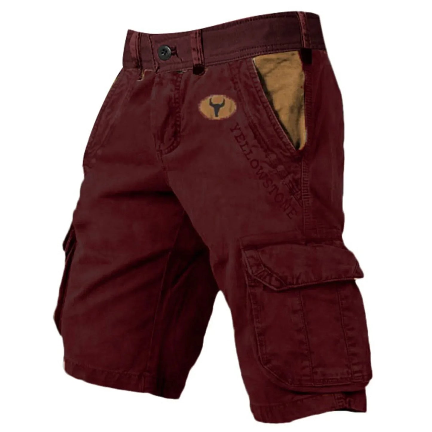 Mens Shorts Overalls Sport Loose Wear Five Quarter Casual Pants Elastic Rope Breathable Tie-Foot Trousers
