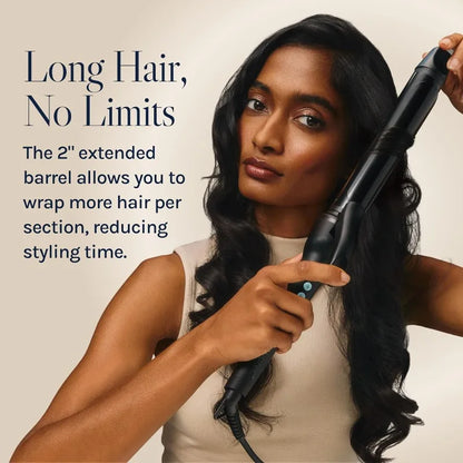 Long Barrel Styler, Curling Iron With Moisture Heat Technology & MX, Versatile Curling Wand With Adjustable