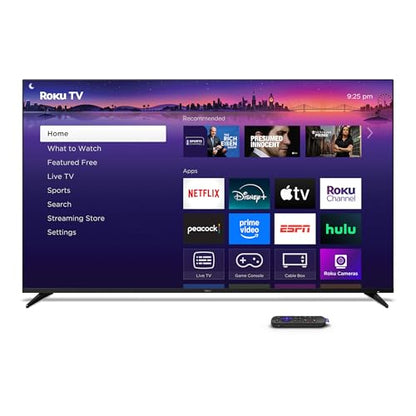Roku Smart TV 2025 – 75-Inch Pro Series, Mini-LED TV – RokuTV with Backlit Voice Remote Pro – Flat Screen 4K QLED Television with 120Hz Refresh Rate & Dolby Vision IQ, Live News, Sports, Entertainment
