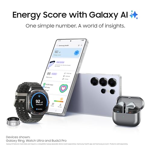 SAMSUNG Galaxy S25 Edge Phone, 512 GB AI Smartphone, Unlocked Android, Night Video, Fast Processor, ProScaler Display, All-Day Battery, 2025, US 1 Yr Manufacturer Warranty, Titanium Icyblue