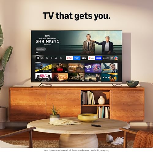 Hisense 65" E6 Cinema Series QLED 4K UHD Smart Fire TV (65E6QF, 2025 Model) - QLED, AI Light Sensor, Dolby Vision · Atmos, Voice Remote with Alexa, Motion Rate 120, HDR 10+ Adaptive, Game Mode Plus