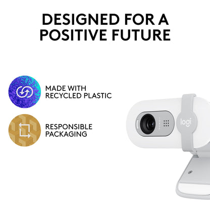 Logitech Brio 101 Full HD 1080p Webcam for Meetings, Streaming, Desktop, Laptop, PC - Built-in Mic, Shutter, USB-A, Teams, Zoom - Black