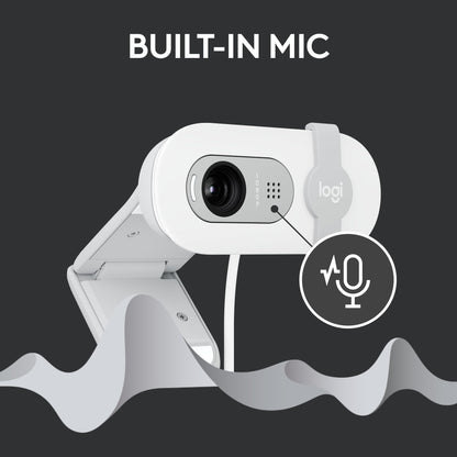 Logitech Brio 101 Full HD 1080p Webcam for Meetings, Streaming, Desktop, Laptop, PC - Built-in Mic, Shutter, USB-A, Teams, Zoom - Black