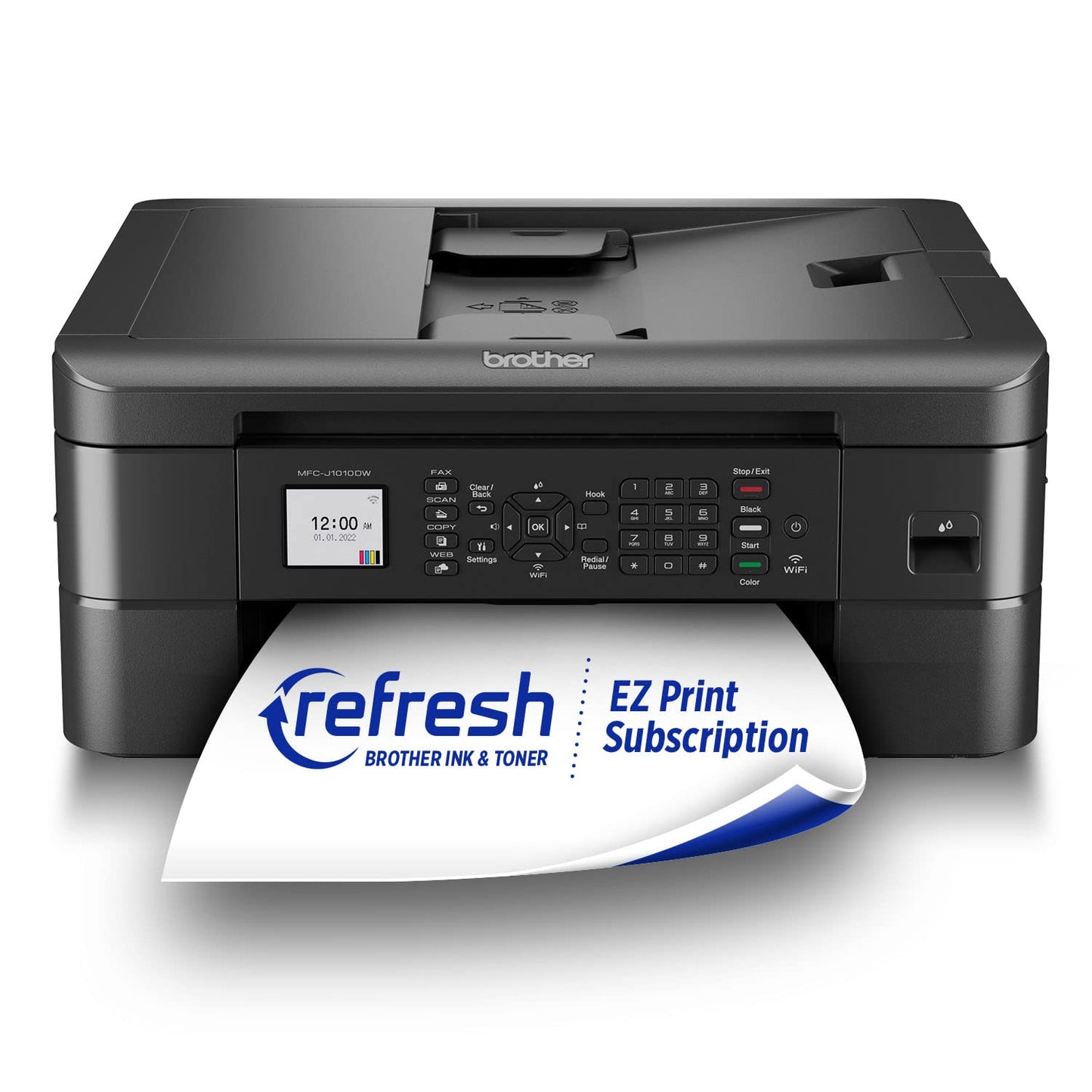 Brother Work Smart 1360 Wireless Color Inkjet All-in-One Printer with Automatic Duplex Printing and 1.8” Color Display | Includes Refresh Subscription Trial(1) (MFC-J1360DW) (Uses LC501 Series Inks)