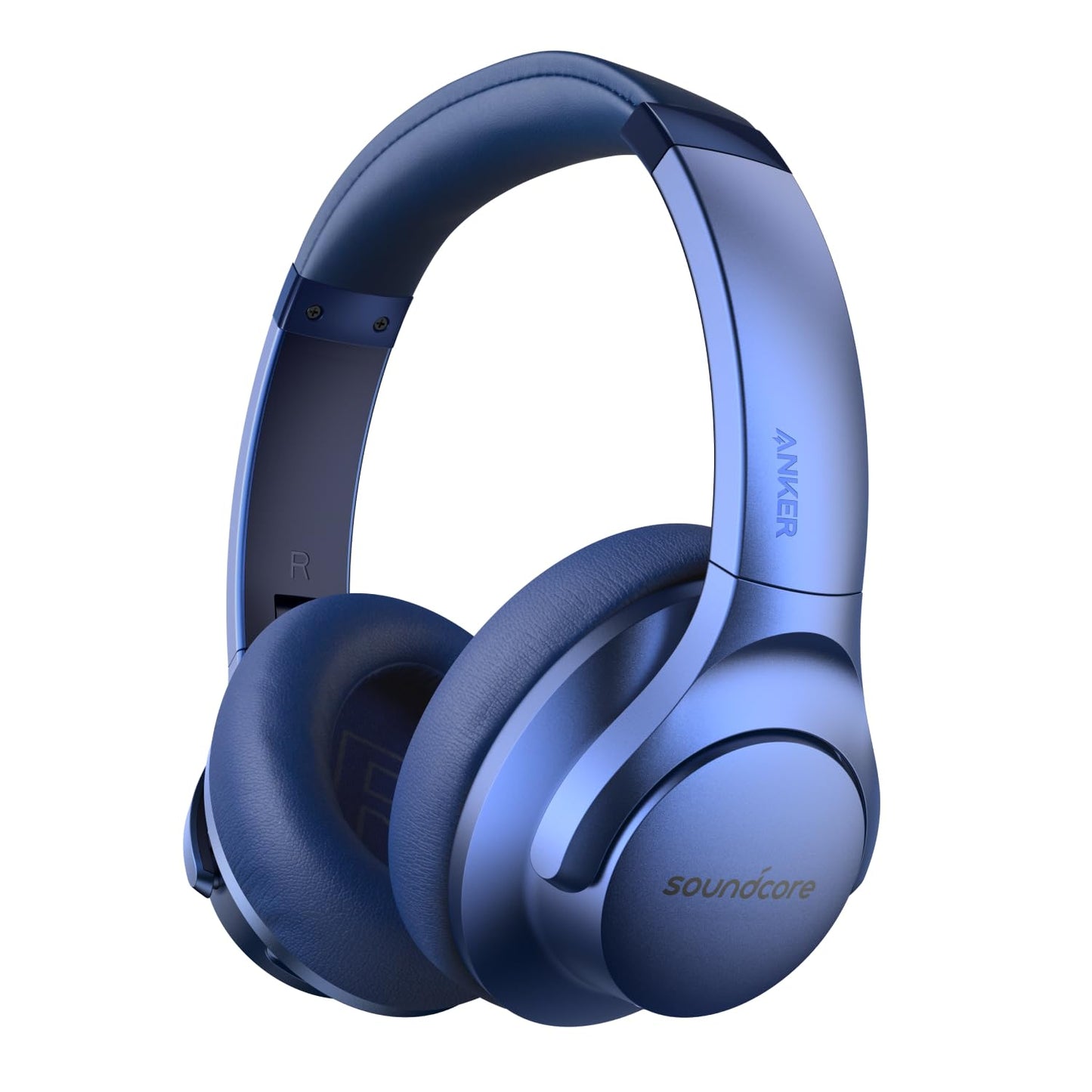 Soundcore Anker Life Q20 Hybrid Active Noise Cancelling Headphones, Wireless Over Ear Bluetooth Headphones, 60H Playtime, Hi-Res Audio, Deep Bass, Foam Ear Cups, Travel, Office, USB-C Charging