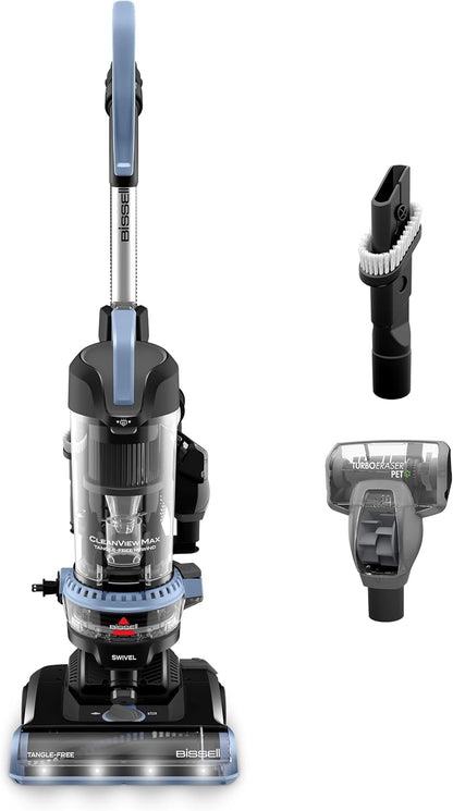 BISSELL CleanView Max Tangle-Free Rewind with LED Headlights, Tangle-Free Brush Roll, Automatic Cord Rewind, Included pet Tools, 4073L