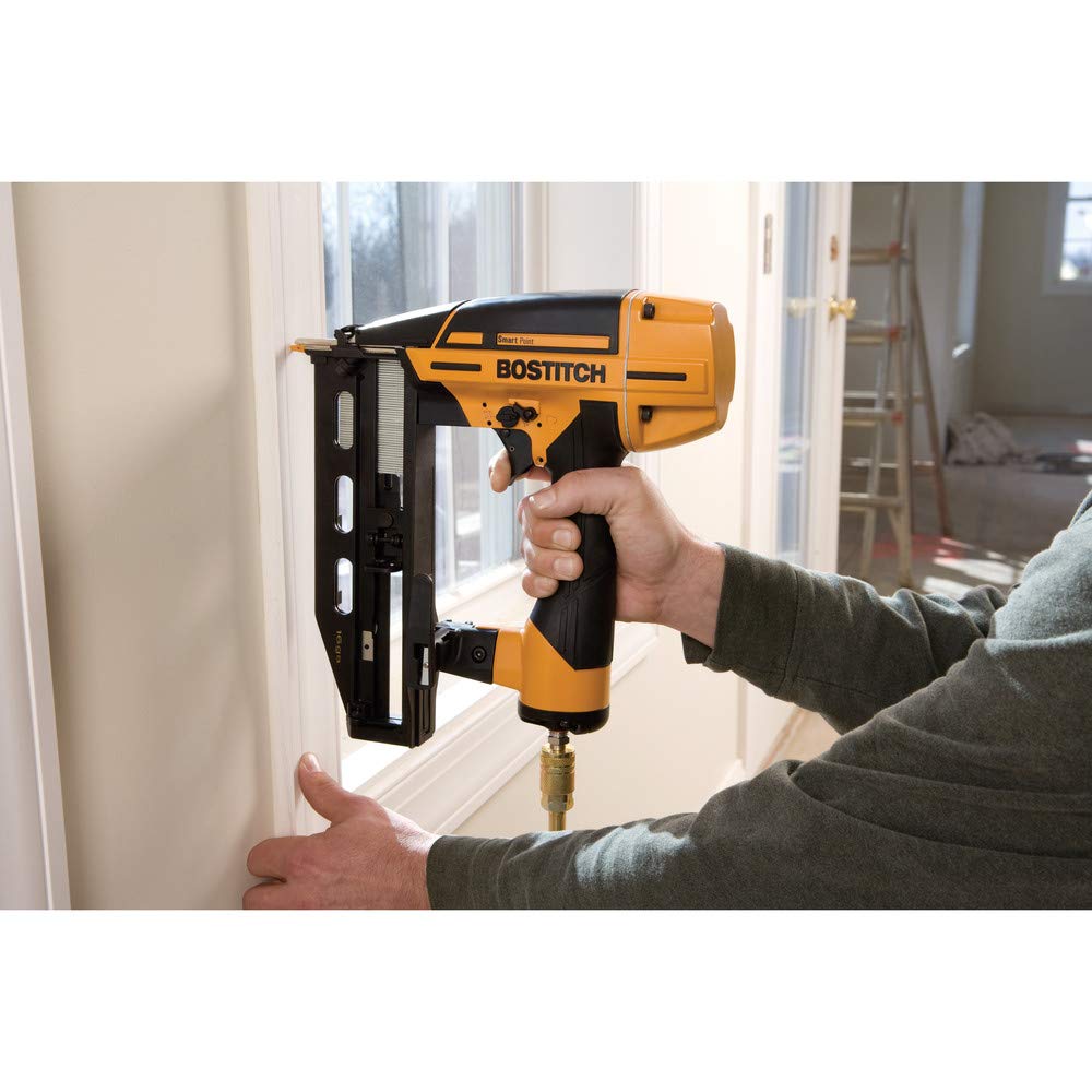BOSTITCH Finish Nailer Kit, 16GA, Smart Point, Pneumatic (BTFP71917)