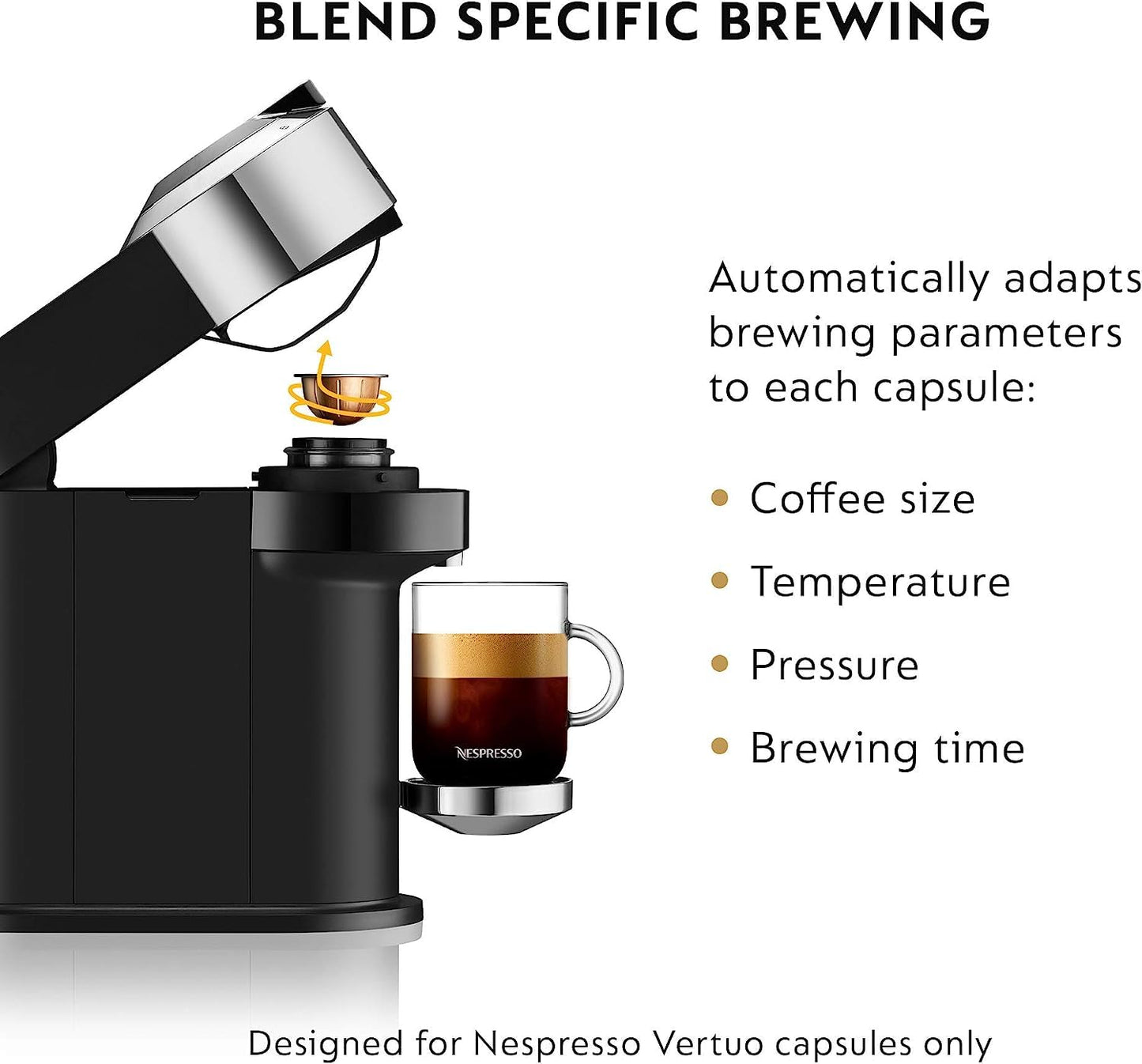Nespresso Vertuo Next Coffee and Espresso Maker by De'Longhi, White
