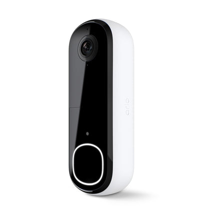 Arlo Video Doorbell 2K 2nd Generation & Chime 2 Bundle, 2K Doorbell Camera, 2-Way Audio, Package Detection, Motion Detection and Alerts, Built-in Siren, Night Vision, AVDK4001-100CNS, White