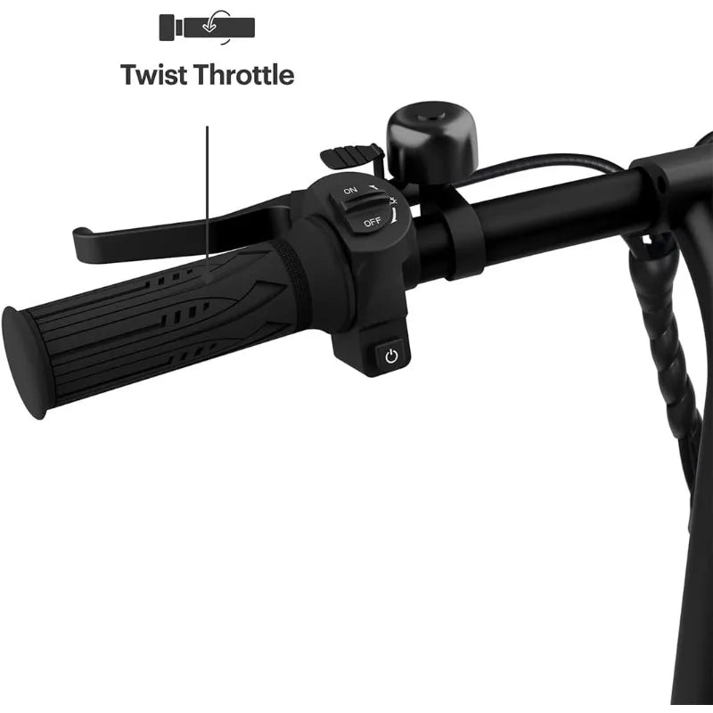 Bolt Electric Bike, Foot Pegs, Easy-Folding, Built-In Carrying Handle, Twist Throttle, Cruise Control, Up To 15.5 MPH