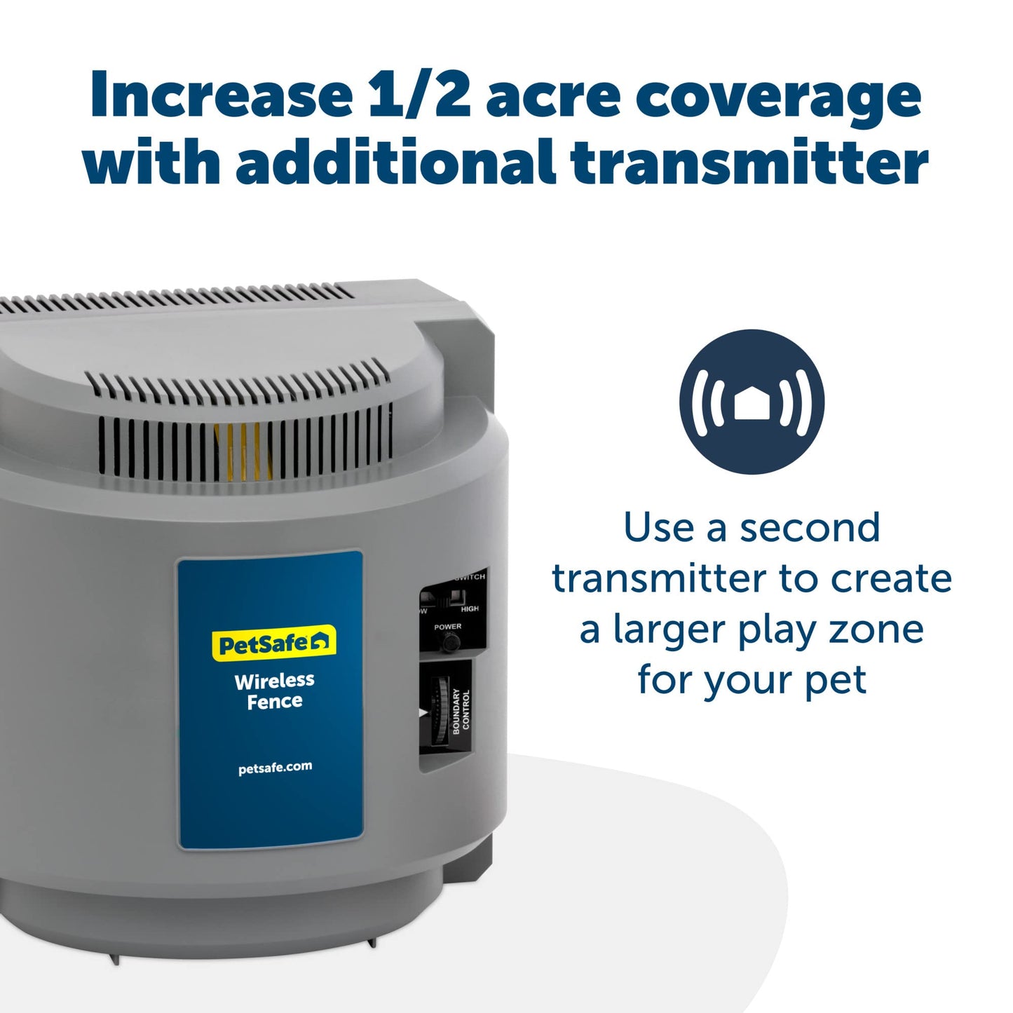 PetSafe Wireless Pet Containment System - Original Wireless Electric Fence for Dogs - from The Parent Company of Invisible Fence Brand - Covers Up to 1/2 Acre - for Pets 8lb+
