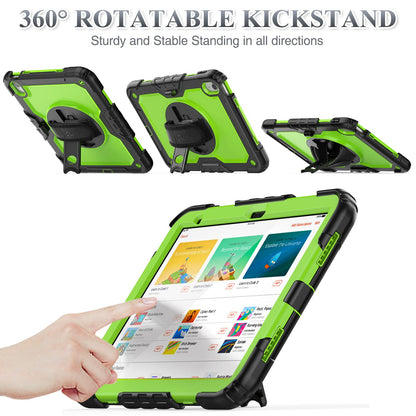SEYMAC stock Case for iPad (A16) 11th/10th Generation 11''/10.9'' 2025/2022, Full-Body Drop Protection Case with Screen Protector &360° Rotate Hand Strap/Stand, Black