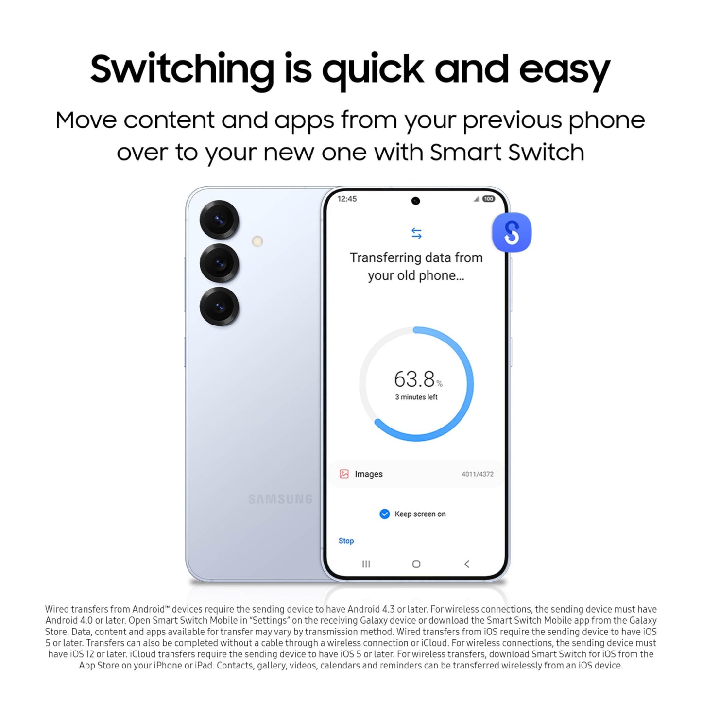 SAMSUNG Galaxy S25 Edge Phone, 512 GB AI Smartphone, Unlocked Android, Night Video, Fast Processor, ProScaler Display, All-Day Battery, 2025, US 1 Yr Manufacturer Warranty, Titanium Icyblue
