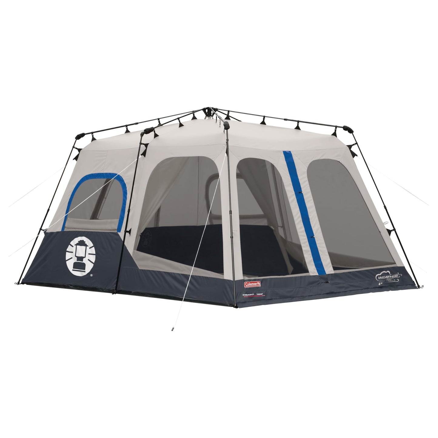 Coleman Instant Tent with 1-Minute Setup, 4/6/8/10 Person Tent with Pre-Attached Poles, Air Vent, & Carry Bag