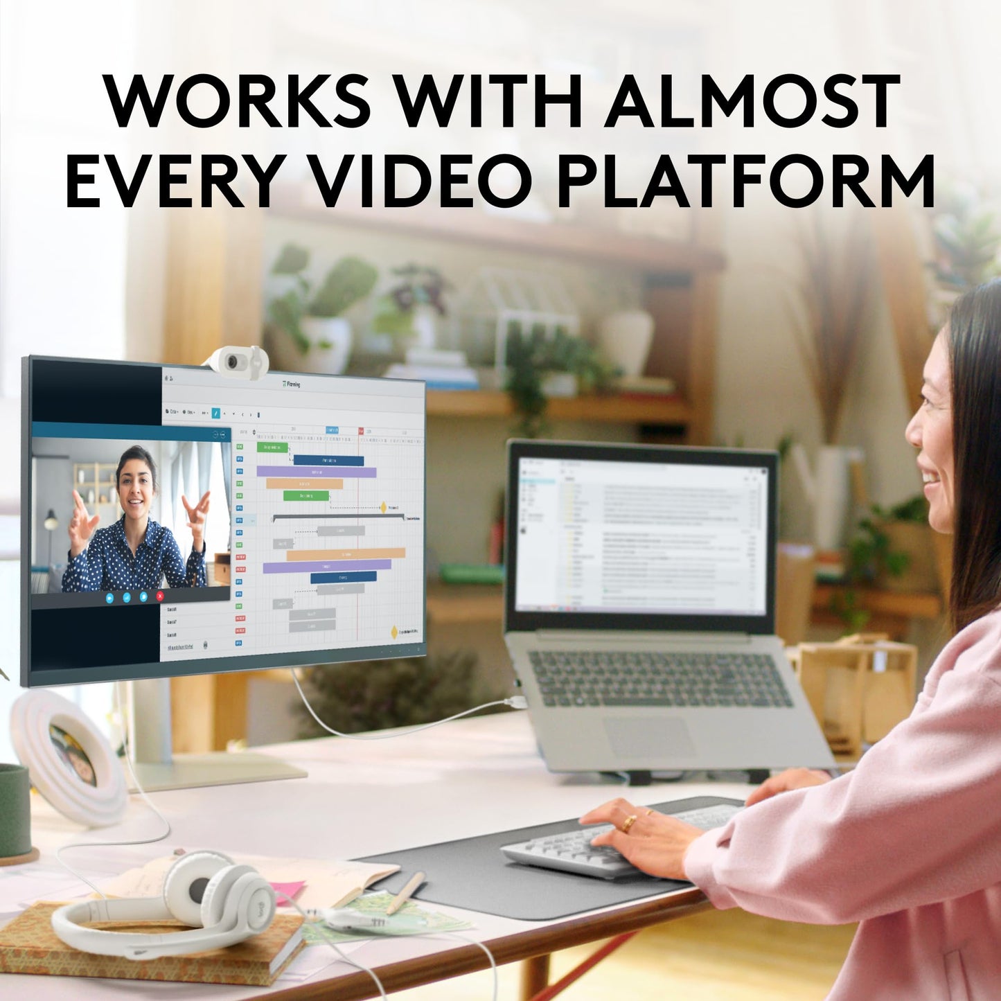 Logitech Brio 101 Full HD 1080p Webcam for Meetings, Streaming, Desktop, Laptop, PC - Built-in Mic, Shutter, USB-A, Teams, Zoom - Black