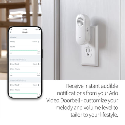 Arlo Video Doorbell 2K 2nd Generation & Chime 2 Bundle, 2K Doorbell Camera, 2-Way Audio, Package Detection, Motion Detection and Alerts, Built-in Siren, Night Vision, AVDK4001-100CNS, White