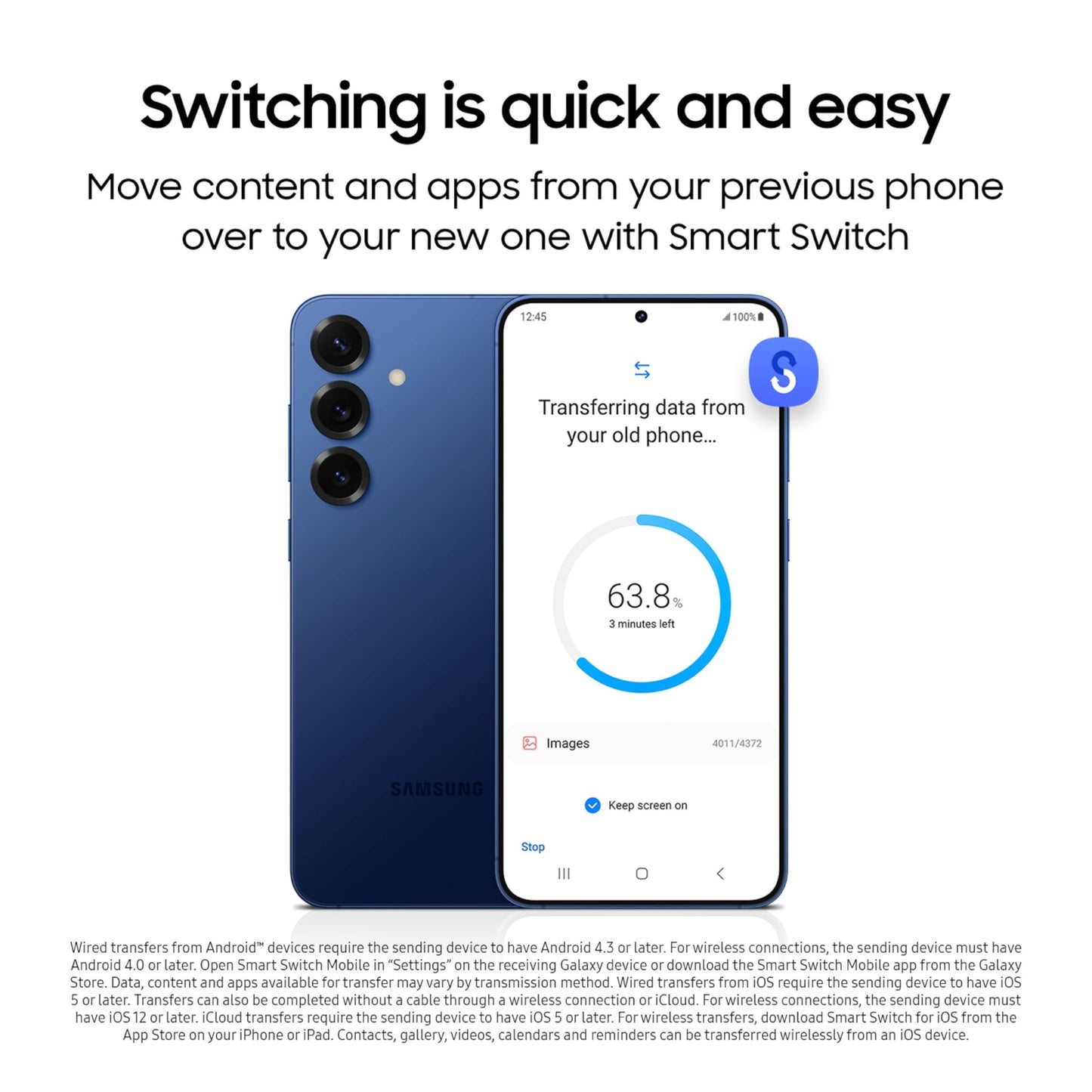 SAMSUNG Galaxy S25 Edge Phone, 512 GB AI Smartphone, Unlocked Android, Night Video, Fast Processor, ProScaler Display, All-Day Battery, 2025, US 1 Yr Manufacturer Warranty, Titanium Icyblue