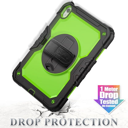 SEYMAC stock Case for iPad (A16) 11th/10th Generation 11''/10.9'' 2025/2022, Full-Body Drop Protection Case with Screen Protector &360° Rotate Hand Strap/Stand, Black