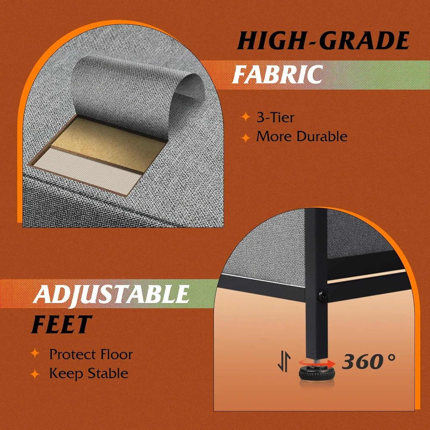 Dresser for Bedroom with 5 Drawers, Wide Chest of Drawers, Fabric Dresser, Storage Organizer Unit with Fabric Bins