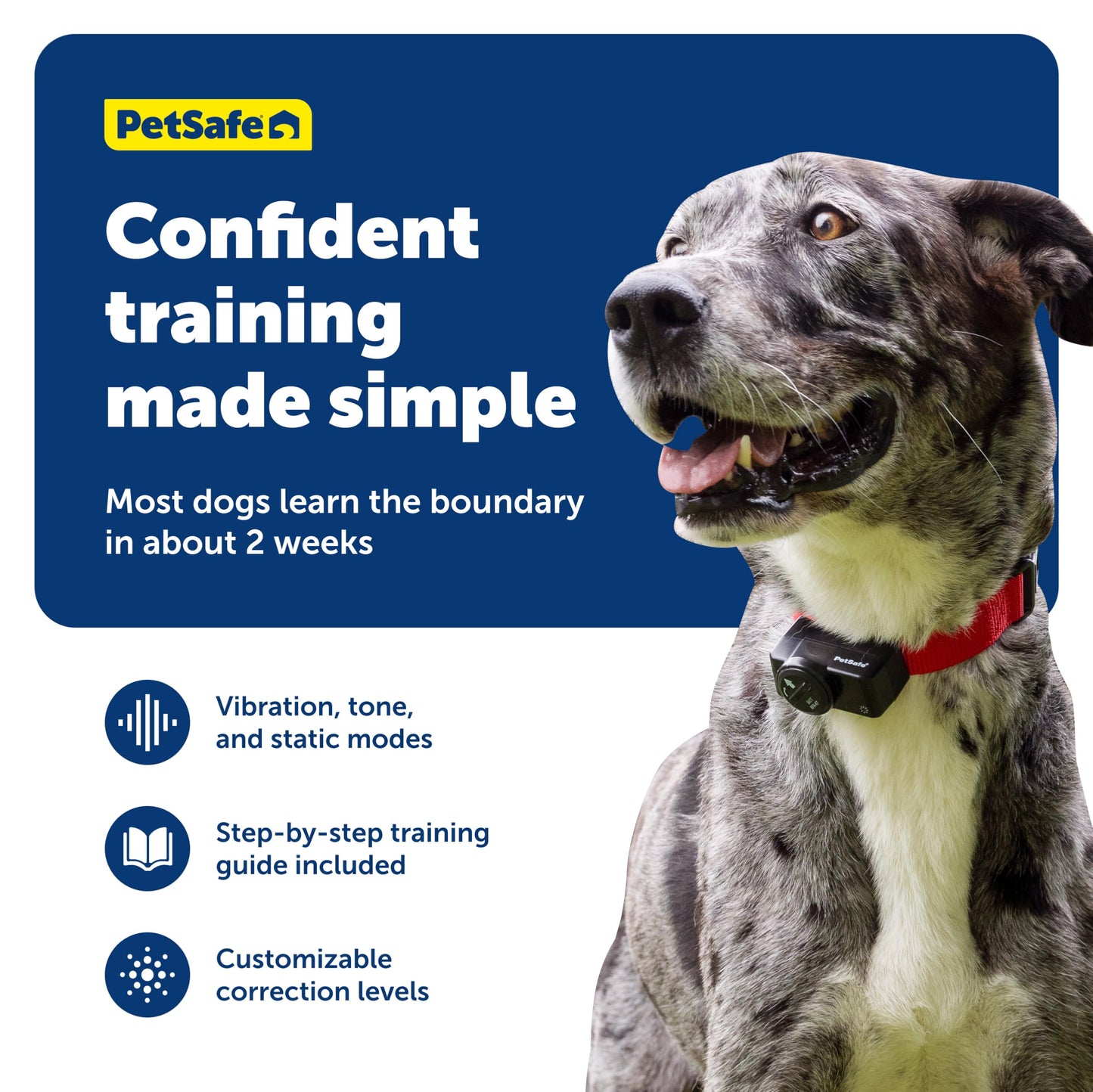 PetSafe Wireless Pet Containment System - Original Wireless Electric Fence for Dogs - from The Parent Company of Invisible Fence Brand - Covers Up to 1/2 Acre - for Pets 8lb+