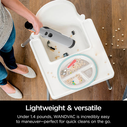 Shark WANDVAC Power PET Cordless Hand Vac, Ultra-Lightweight & Portable with Powerful Suction & Boost Mode, New FurFins Tool & Duster Crevice Tool, Designed for Car & Pet Homes, White, WV410WH