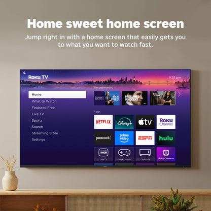 Roku Smart TV 2025 – 75-Inch Pro Series, Mini-LED TV – RokuTV with Backlit Voice Remote Pro – Flat Screen 4K QLED Television with 120Hz Refresh Rate & Dolby Vision IQ, Live News, Sports, Entertainment