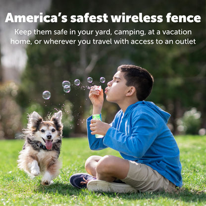 PetSafe Wireless Pet Containment System - Original Wireless Electric Fence for Dogs - from The Parent Company of Invisible Fence Brand - Covers Up to 1/2 Acre - for Pets 8lb+