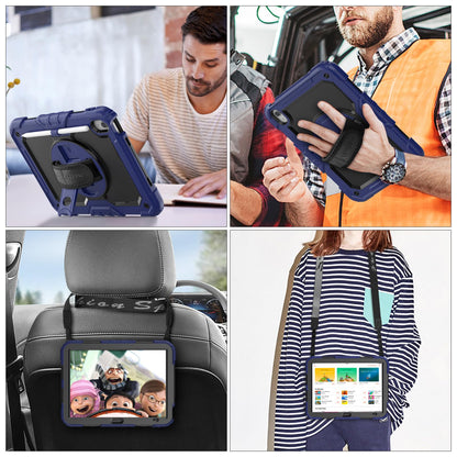 SEYMAC stock Case for iPad (A16) 11th/10th Generation 11''/10.9'' 2025/2022, Full-Body Drop Protection Case with Screen Protector &360° Rotate Hand Strap/Stand, Black