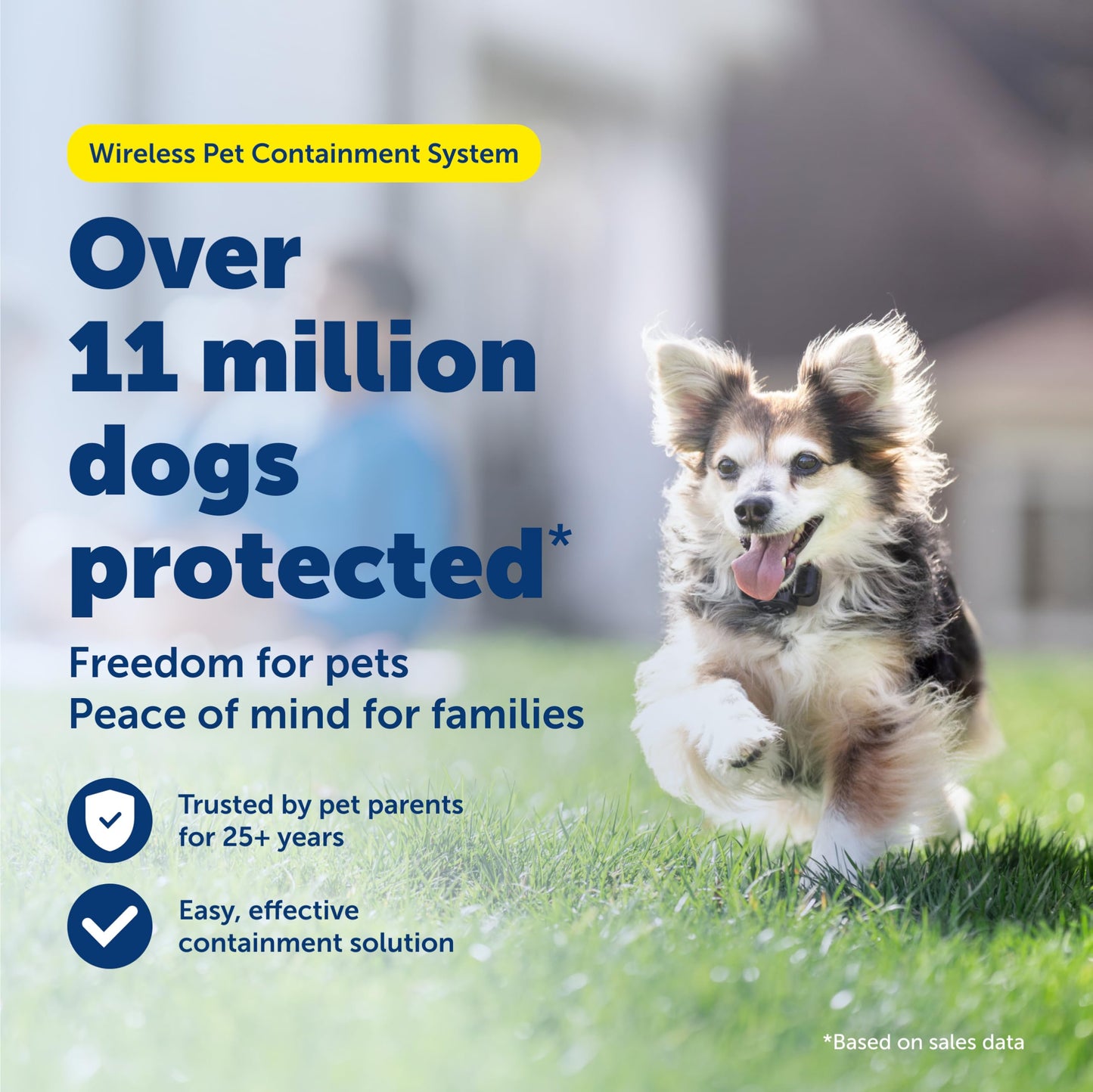 PetSafe Wireless Pet Containment System - Original Wireless Electric Fence for Dogs - from The Parent Company of Invisible Fence Brand - Covers Up to 1/2 Acre - for Pets 8lb+