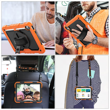 SEYMAC stock Case for iPad (A16) 11th/10th Generation 11''/10.9'' 2025/2022, Full-Body Drop Protection Case with Screen Protector &360° Rotate Hand Strap/Stand, Black