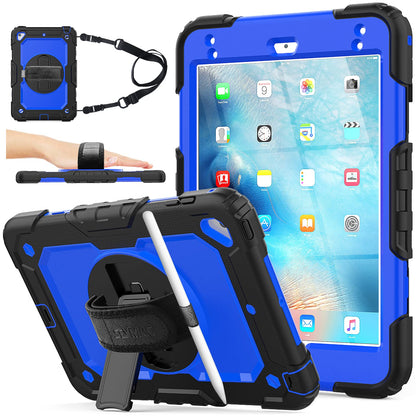 SEYMAC stock Case for iPad (A16) 11th/10th Generation 11''/10.9'' 2025/2022, Full-Body Drop Protection Case with Screen Protector &360° Rotate Hand Strap/Stand, Black