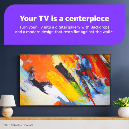 Roku Smart TV 2025 – 75-Inch Pro Series, Mini-LED TV – RokuTV with Backlit Voice Remote Pro – Flat Screen 4K QLED Television with 120Hz Refresh Rate & Dolby Vision IQ, Live News, Sports, Entertainment