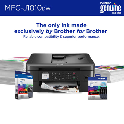 Brother Work Smart 1360 Wireless Color Inkjet All-in-One Printer with Automatic Duplex Printing and 1.8” Color Display | Includes Refresh Subscription Trial(1) (MFC-J1360DW) (Uses LC501 Series Inks)