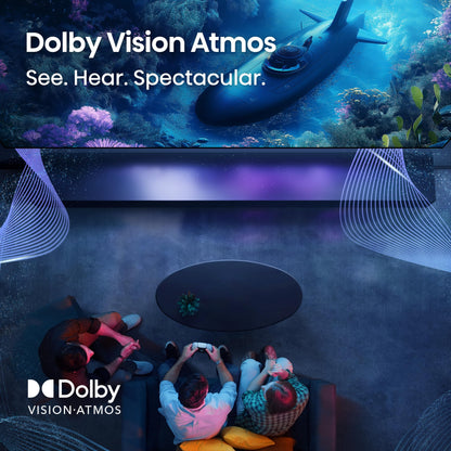 Hisense 65" E6 Cinema Series QLED 4K UHD Smart Fire TV (65E6QF, 2025 Model) - QLED, AI Light Sensor, Dolby Vision · Atmos, Voice Remote with Alexa, Motion Rate 120, HDR 10+ Adaptive, Game Mode Plus
