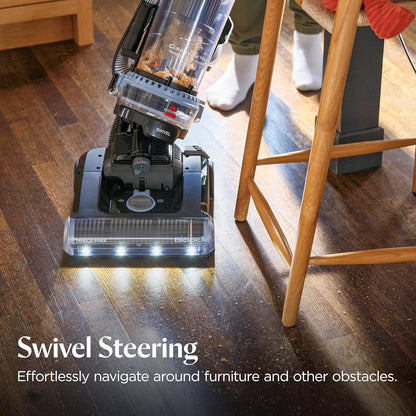 BISSELL CleanView Max Tangle-Free Rewind with LED Headlights, Tangle-Free Brush Roll, Automatic Cord Rewind, Included pet Tools, 4073L