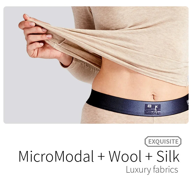 52025 Men’s and Women’s Thermal Underwear – Premium MicroModal, Merino Wool, and Silk Blend. Soft, Lightweight, and Comfortable