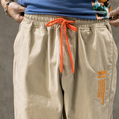 Single Road Mens Harem Pants Men Fashion 2025 Baggy Cotton Hip Hop Joggers Japanese Streetwear Trousers Male Cargo Pants For Men