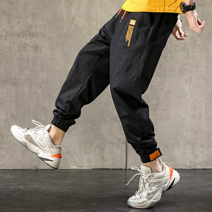 Single Road Mens Harem Pants Men Fashion 2025 Baggy Cotton Hip Hop Joggers Japanese Streetwear Trousers Male Cargo Pants For Men