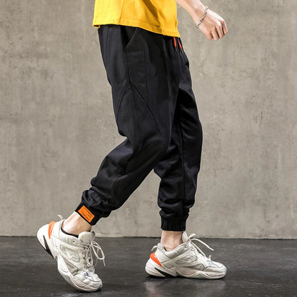 Single Road Mens Harem Pants Men Fashion 2025 Baggy Cotton Hip Hop Joggers Japanese Streetwear Trousers Male Cargo Pants For Men