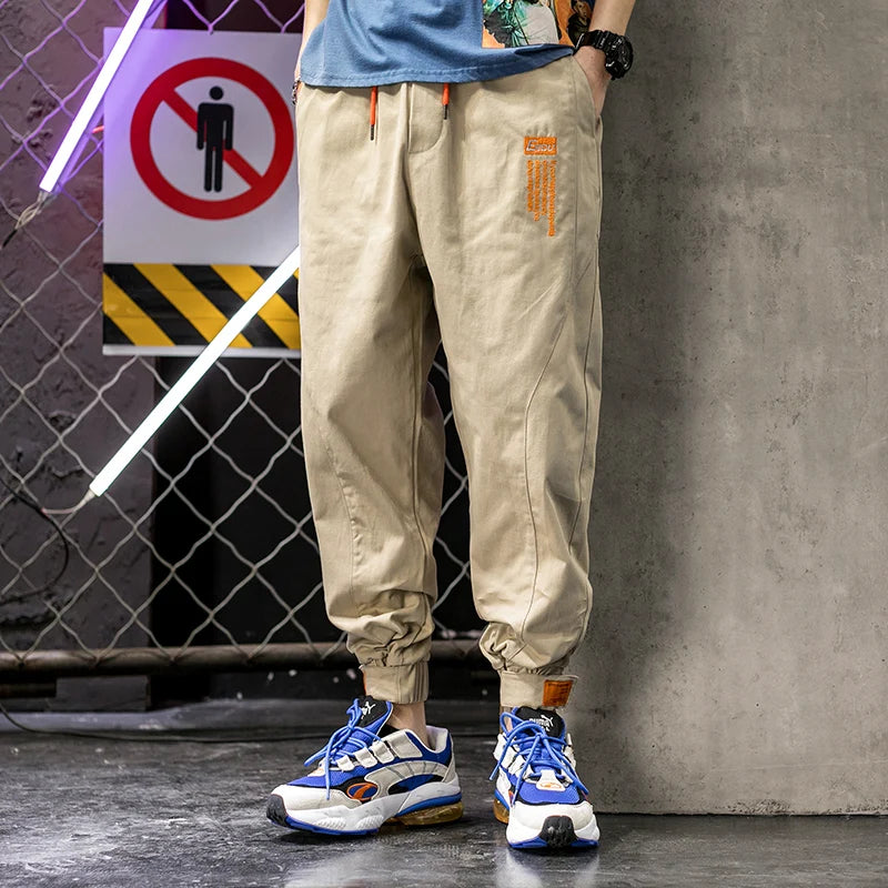 Single Road Mens Harem Pants Men Fashion 2025 Baggy Cotton Hip Hop Joggers Japanese Streetwear Trousers Male Cargo Pants For Men