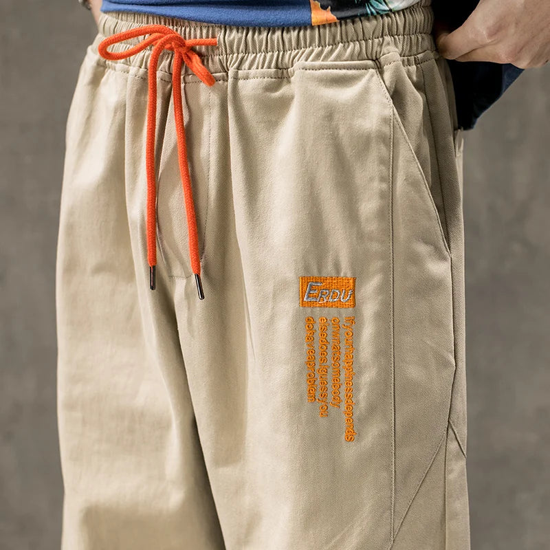 Single Road Mens Harem Pants Men Fashion 2025 Baggy Cotton Hip Hop Joggers Japanese Streetwear Trousers Male Cargo Pants For Men