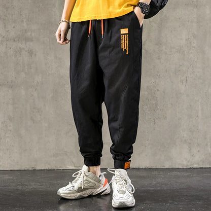 Single Road Mens Harem Pants Men Fashion 2025 Baggy Cotton Hip Hop Joggers Japanese Streetwear Trousers Male Cargo Pants For Men