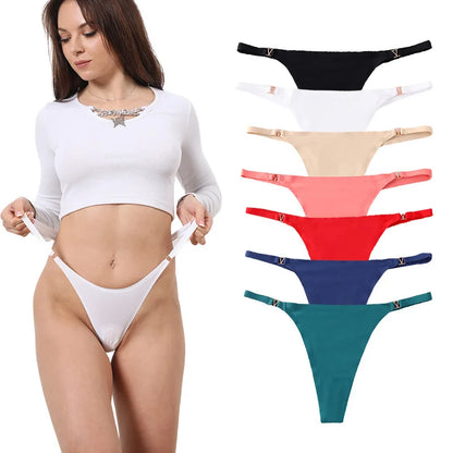 Women's Panties Sexy G-String Thong Underwear Low Waist T-Pants Panties Women's Cotton Briefs Lingerie стринги женские