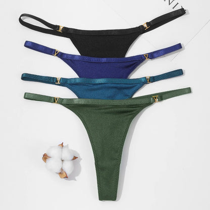 Women's Panties Sexy G-String Thong Underwear Low Waist T-Pants Panties Women's Cotton Briefs Lingerie стринги женские