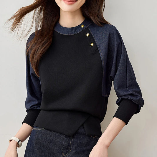women sweatshirts spring new denim tops